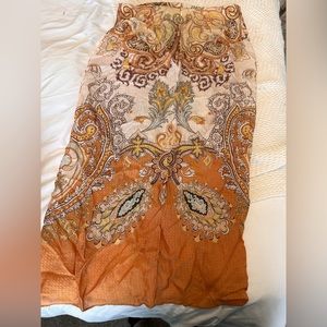 H&M paisley print summer skirt.
